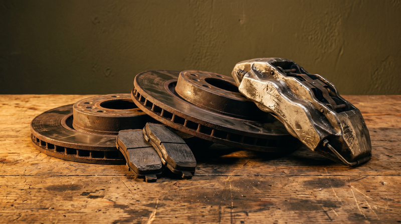 Brake discs, pads and caliper