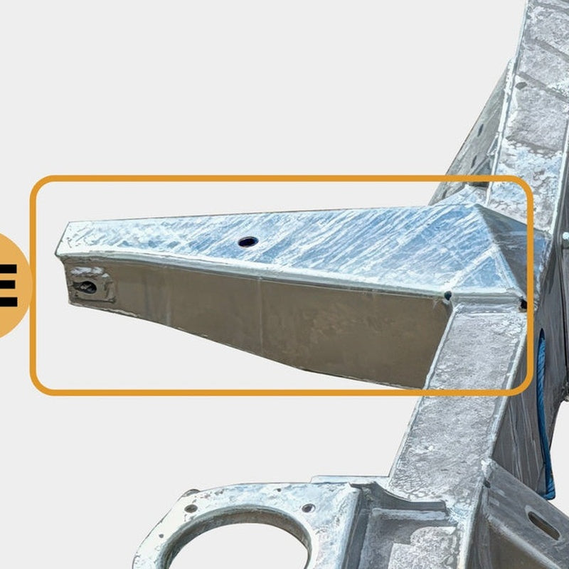 Defender 130 Galvanised Outrigger Pair