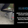 New Defender L663 Rear Recovery Bumper with Towing Point